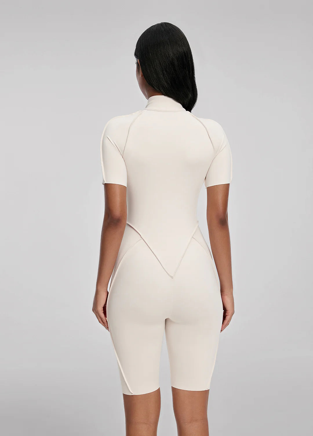 Catsuite corto beige